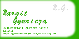 margit gyuricza business card